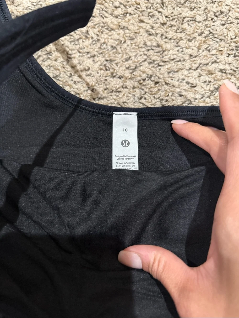 Lululemon Ebb to Street Scoop-Neck Cropped Tank